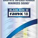 Rain-X Acoustix 18" Wiper Blades (Pack Of 1), Whisper Quiet Automotive Replacement Windshield Wipers, Plasma Treated & Graphite-infused Coating for Smooth Performance & Long-lasting Durability