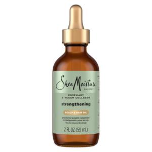 Shea Moisture Strengthening Scalp & Hair Oil Rosemary & Vegan Collagen To Protect The Scalp And Strengthen Hair With ScalpBoost Technology For A Cooling Sensation With ScalpBoost Technology 2 Fl Oz