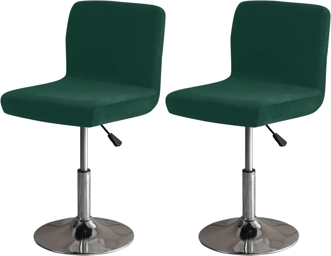 LightInTheBox Bar Stool Cover Square Swivel Bar Chair Seat Velvet Bar Stool Protector Cover for Counter Height Medium Low Back Chairs (2 Pack) (Dark Green) LightInTheBox Bar Stool Cover Square Swivel Bar Chair Seat Velvet Bar Stool Protector Cover for Counter Height Medium Low Back Chairs (2 Pack) (Dark Green)