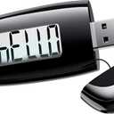 Aeon Rechargeable 3D Pedometer with Step Counter  Silent Motion Sensor, Large LCD Backlight Display, USB Charging, Belt Clip & Lanyard - Accurate Fitness Tracker