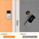 LOCKA Adhesive Mount for Ring/Other Battery Doorbell (2024 Release), No Drilling Camera Door Mounting Holder Bracket Accessories for Apartments Office Houses