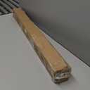 Warm Gold Corner Window Curtain Rods with Aluminum End Cap Finials and Brackets,1 Inch Diameter Bay Window Curtain Rods,2 Sided 36-72 Inch Adjustable Drapery Rod