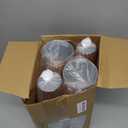 Jingmore 100 Pack 16 oz Disposable Plastic Cups Aluminum Party Tumbler Stackable Plastic Drinking Cups for Hot Cold Drinks Coffee Cocktail Beverage for Wedding Birthday Graduation Picnic(Rose Gold)