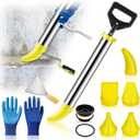 Mortar Pointing Grouting Gun with Grout Tools
Stainless Steel Cement Caulking Gun Mortar Grouting Tool with 5 Nozzles for Tile Installation, Sealing, and Joint Filling