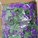 Sggvecsy 6Pcs Wisteria Garland Artificial Flowers Garland Fake Hanging Wisteria Vines Rattan Silk Hanging Flower Vines for Home Garden Outdoor Wedding Arch Party Ceremony Total 35.4Ft (Purple), 6.2FT