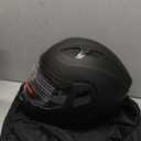 Motorcycle Helmet, Full Face, Matte Black, DOT Certified, Flip-Up Design (Large)