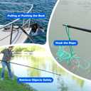 DOBEN Carbon Fiber Telescoping Boat Hook, Boat Hooks for Docking with Telescoping Extension Pole, Lightweight and Sturdy Push Pole with 3/4" Thread Boating Accessories, 12 FT