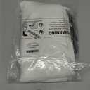 ANRODUO White Cloth Shower Curtain with 12 Metal Hooks, Fabric Shower Curtain Set - Waterproof & Heavy Duty Polyester, Button Hole Design, Machine Washable for Bathroom Hotel Bathtub, W72xL78