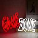 Game Zone Neon Sign, LED Gamer Sign Light for Wall Decor, Gaming Neon Sign for Boy Teen Room Wall Decor, USB Powered Game Room Neon Light for Gamer Boys Teens Men Friends Gift