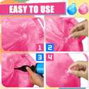 Poen 2 Pcs 29 Inch Hopper Bouncing Ball with Handle Jumping Bouncy Space Hopping Ball with Air Pump for Exercise(Pink, Blue)