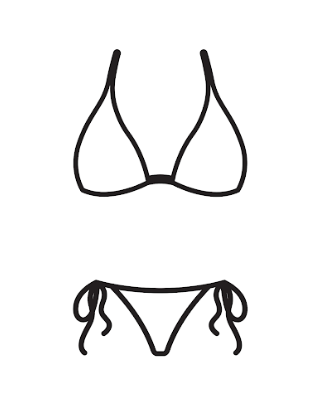 Women's  Bikini Swimsuits V Neck High Waisted 2 Piece Bathing Suits M