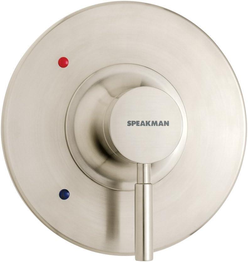 Speakman CPT-1000-UNI-BN Easy Handle Replacement Kit Retrofits Many Modern Nickel Neo Universal Shower Valve Trim, Brushed, 7.31 X 7.31 X 4.57