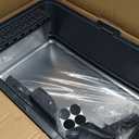 2PACK Stainless Steel Cat Litter Box with High Sides Lid, Extra Large XL Litter Box for Big Cats, Metal Kitty Litter Boxes with Anti-Leakage Enclosure,Non-Stick,Odorless,Scoop Included (2PK-Dark Grey)