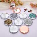 Weysat 10 Pcs Christian Compact Mirror Gifts for Women Bible Verse Metal Round Pocket Makeup Mirrors Bulk Inspirational Religious Church Party Favors for Women Nurse(Rose Gold, Silver)