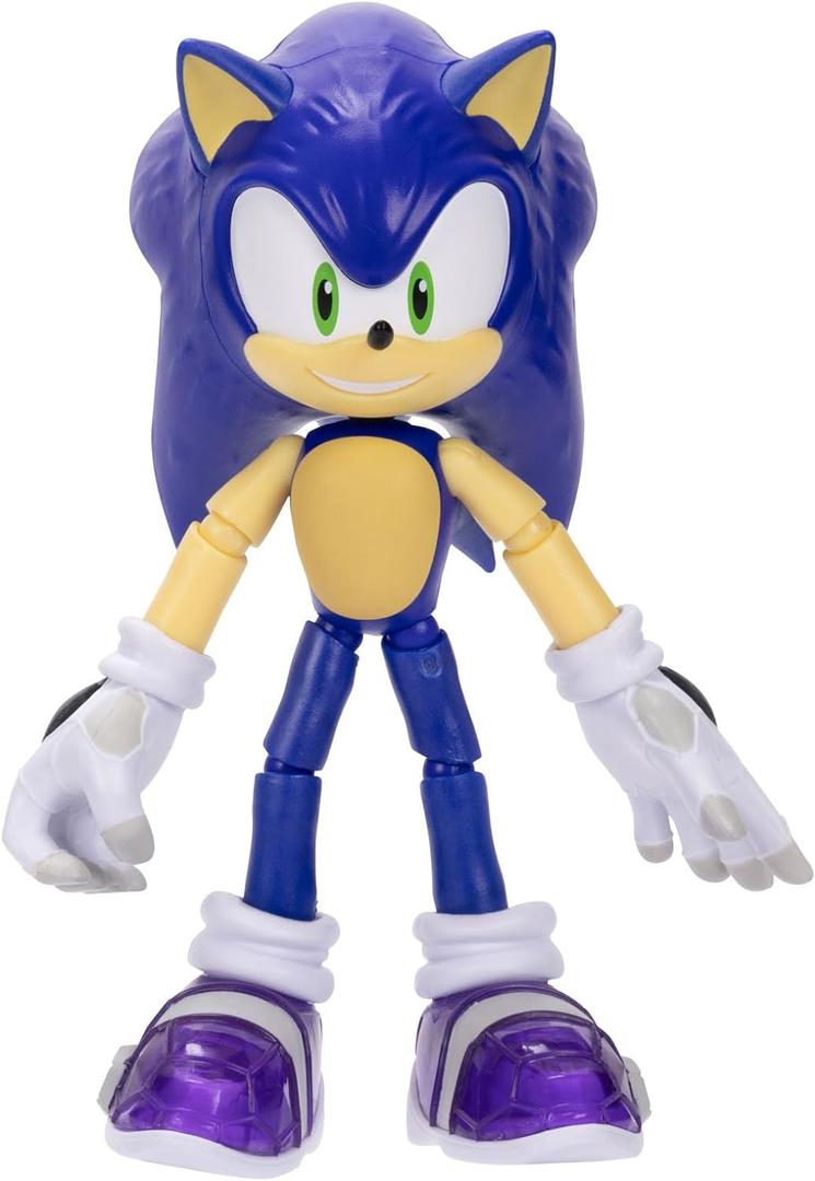 Sonic Prime 5-inch Sonic - The Grim Action Figure 13 Points of Articulations. Ages 3+ (Officially Licensed by Sega and Netflix)