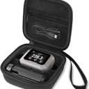 Carrying Case for Garmin Xero C1 Pro Chronograph Ballistic Range Shooting, Custom-Insert Storage Holder with Mesh Pocket for USB Cable, Charging Adapter (Black)