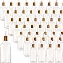 24 Pack 4oz Clear Glass Dropper Bottles, Eye Dropper Bottles with Glass Droppers for Essential Oils, Perfumes(4oz, Gold)