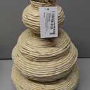 Rattan Woven Flower Vase,White Boho Vases for Decor,Modern Decor Country Style Woven Rustic Vase for Home Decoration
