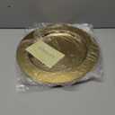 6 Pack 13'' Gold Dinner Charger Plates Set, Reusable Stainless Steel Round Plate Chargers Bulk for Easter Elegantes Party Wedding