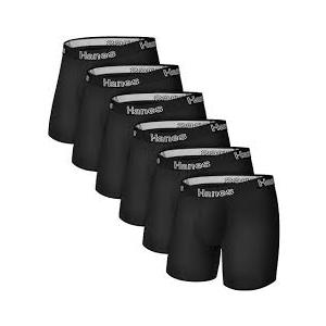 Hanes Mens Boxer Brief Underwear Pack, Stretch Cotton Boxer Briefs for Men, Moisture-Wicking, 6-packBoxer Briefs XL