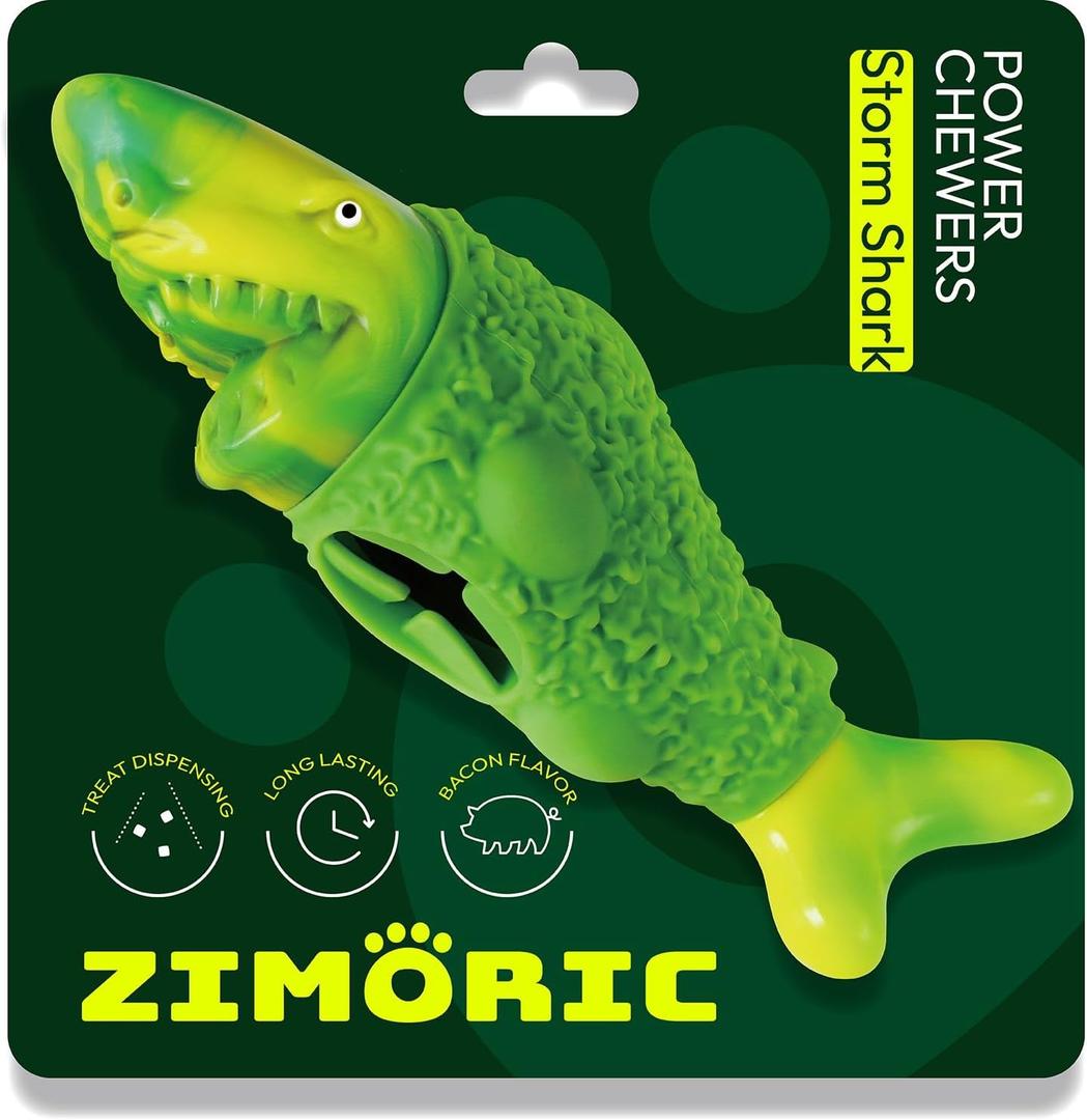 Tough Dog Chew Toys for Aggressive Chewers, Interactive Treat Dispensing Dog Toy, Durable Dog Toys for Medium & Large Dogs - Great for Boredom