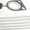 5 Pcs 2605411167 Replacement Filter Bags Dust Collection Bags Fit For Bo-sch Gas 25 Professional Dust Extractor - White