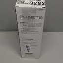 Navigate 32 oz Insulated Stainless Steel Sports Water Bottle with Spout & Handle Lids,Wide Mouth Water Jug with Double Walled Leak Proof Keep Cold for 24 Hrs Hot for 12 Hrs,Black