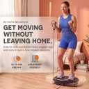 Lifepro HexaPlate Lite Vibration Plate Exercise Machine with Magnetic Acupoints - Full Body Vibration Platform for Beginners and Recovery - Lymphatic Drainage Massager for Muscle Toning and Fitness