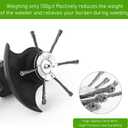 3Pack Steel Wire Grass Trimmer Head, 6 Inch String Trimmer Replacement Head, Universal Steel Wire Weed Trimmer Head for Most Lawn Mower,Spindle 0.2 inches (1PCS, 6 Blade)