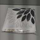 DFXSZ Black Brown Outdoor Pillow Covers 18x18 Inch Set of 2 White Gray Flower Throw Pillows Farmhouse Outdoor Modern Floral Polyester Square Cushion Case Decor for Patio Funiture Garden 002B18