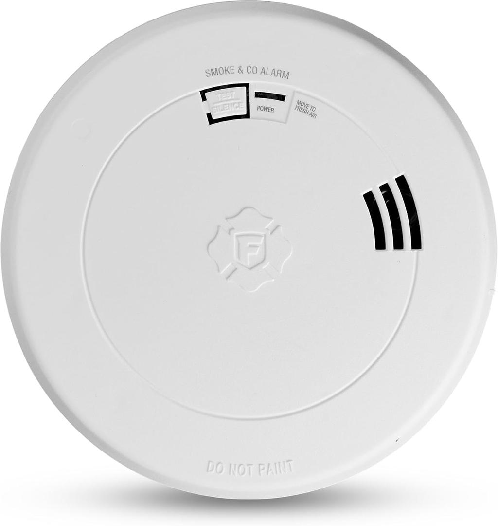 First Alert SMCO210V, 10-Year Sealed Battery Combination Smoke & Carbon Monoxide Alarm with Voice & Location Alerts, 1-Pack