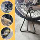 Dirt Bike Triangle Stand, Motorcycle Rear Wheel Paddock Stand, T-shaped Central Support, Solid Steel Structure for 80-500cc Supermoto Motocross Enduro Pit Bike