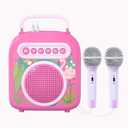 My Secret Portable Karaoke with 2 Microphones, Aux-in Jack, Karaoke Function, Pink,