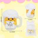 2 x Pregnancy Baby Announcement Gifts for Grandparents Aunt Expecting Mom Funny Pregnancy Gifts for New Mom Pregnant Moms First Time Mothers Handmade Crochet Doll (Doll 1307)