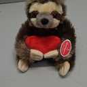 Bearington Lil Simon Love 6.5 Inch Sloth Stuffed Animal - Cute Plush Toy for Girls & Kids - Unique Sloth Plush Valentines Day Gift
