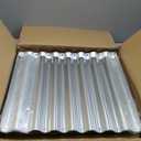 Land Guard Galvanized Planter Raised Beds, 631.99ft Keyhole Raised Garden Bed (Classic Silver)