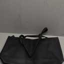 KALIDI Tote Bag Zipper Shoulder Bag Faux Leather Purses Satchel for Women Casual Handbag Work Dating College (Medium, Black - Grain Texture)