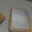 ZOROSY Desk Makeup Mirrors with Wood - Rectangle Wall-Mounted Mirrors Table Mirrors for Living Room Bedroom Birthday Gifts (10.5" L x 7.8" W)