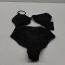 Blooming Jelly Womens Tummy Control Bathing Suits Modest High Waisted Bikini Sets Cute Halter 2 Piece Swim Suit 2025 (Large, Black)