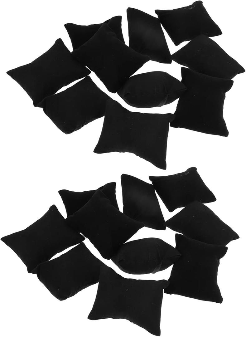 20pcs Jewelry Pillow Bracelet Box Watch Pillow Velvet Small Display Cushion for Retail Store Home