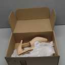 Coutgo Women's Pointed Toe Chunky High Heel Pumps (6.5, Nude)