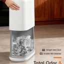 Bathroom Trash Can with Lid, Slim 3.3 Gallon Vacuum adsorption Garbage Bin, Narrow Press Top Waste Basket for Odor Control & Dog Proof for Bathroom Bedroom Office Home
