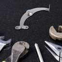 DOITOOL Adjustable Support Pull Rods 5.3 Inch Stainless Steel Telescopic Support Rods for Cabinet and Furniture Installation Set of 4