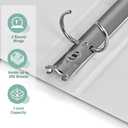 SUIN 1-Inch 3-Ring-Binder, Customizable Clear View Cover, for US Letter Size 8-1/2 x 11'', Perfect for Office/School (White - 12 Packs)