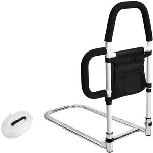 Bed Rails for Elderly Adults Safety - Bed Assist Rail with Dual Handles for Easy Getting in and Out of Bed, Bed Rail with Storage Pockets for King, Queen, Full, Twin - 300 lbs.