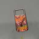 I-MGAE-IN-AR Compact Case for iPhone 17 Pro Butterfly Design,3D Diamond Camera Lens Protection Frame,Cute Soft Slim TPU Shockproof Protective Phone Cases Cover for Women Girls Aesthetic Rose Gold