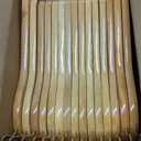 Wooden Hangers 30 Pack, Smooth Wood Hangers with 360 Swivel Hook & Notches, Natural Solid Coat Hangers Wooden for Closet