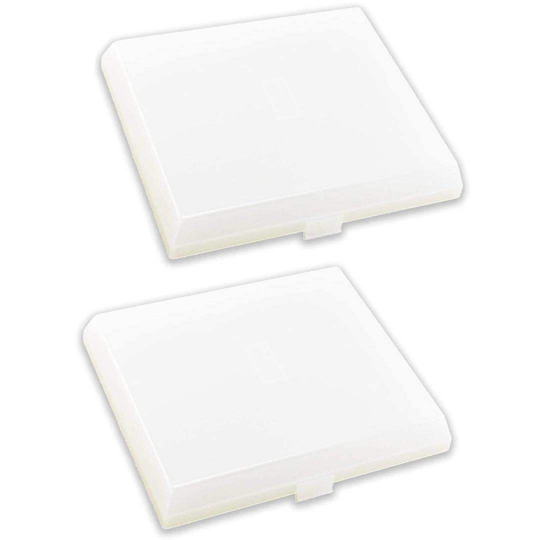 2-Pack AP5609551 8 x 7 Light Cover Compatible with Nutone, Broan, Kenmore (S97011813) Bathroom Vent Fan Light Made From Heavy Duty Plastic(Upgraded Version)