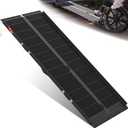 VNN Portable Wheelchair Ramp 7FT, Black Seamless Non-Slip Aluminum Ramps for Wheelchairs for Home, Handicap Wheelchair Ramps for Home Steps, Aluminum Loading Dock Plates