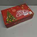 Flechllary 3ft DIY Felt Christmas Tree for Toddlers, Set Plus Snowman Advent Calendar with 33 Removable Ornaments, Wall Hanging Xmas Gift for Kids with String Lights (Batteries Not Included)